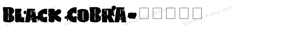 Black CoBrA字体转换